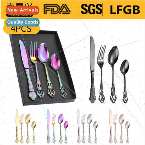 Palace 304 tableware 4/5 pcs embossed Western-knife k spoon