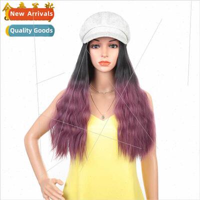 22 Inch One Piece Cap Wig Chemical Fiber Hair Women  Head Co
