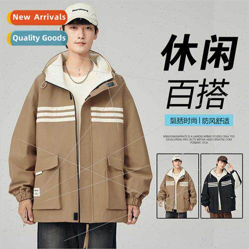 Fall Workwear Jacket Men 2023 New Large Pocket Functional Wi