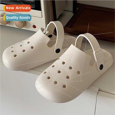 Men summer ins fashion outside wear hole shoes set personaly