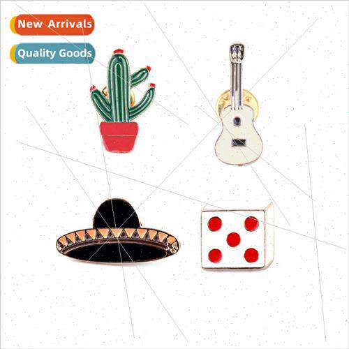 Jewelry Oil Drop Brooch Cactus Guar Badge Large Hat Corsage