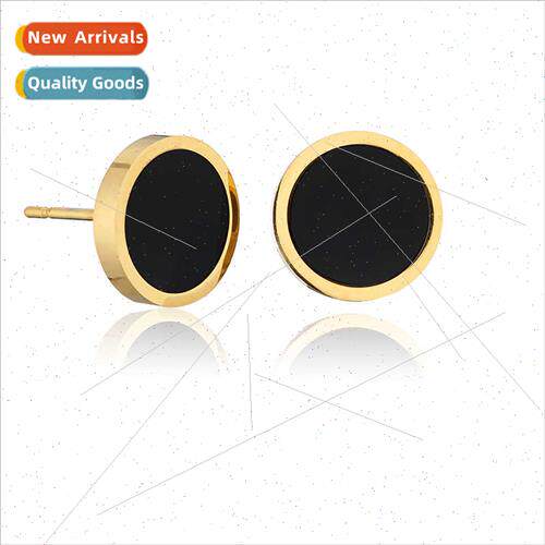 Stainless Steel Barbell Cat Eye Stone Earrings Fashion Dumbb