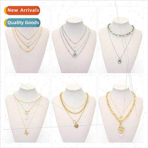 Europe Multi-Layer Necklace DIY Metal Cuban Chain Hip Hop St
