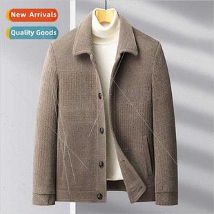 jacket velvet men jacke mink tweed short Winter thickened