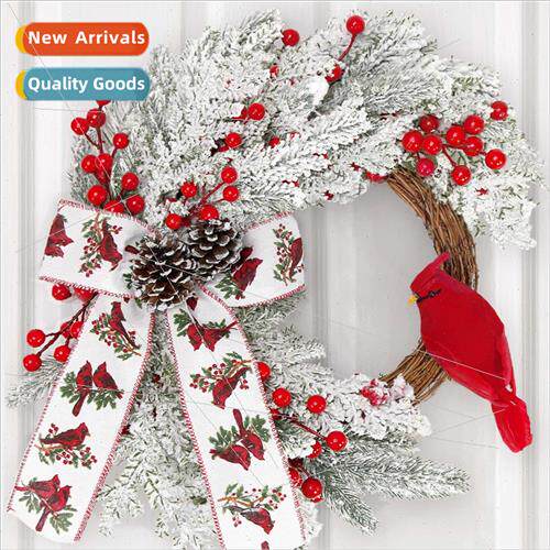 New Christmas Wreath Farmhouse Home Wall Window Indoor Outdo