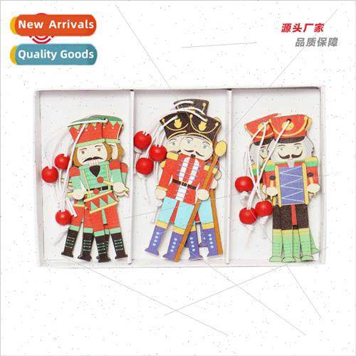 New Products Christmas Decorations ins Wooden Pecan Soldier