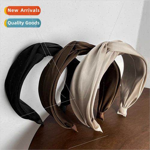 Korean hair bands retro senior sense twisted cross pressure