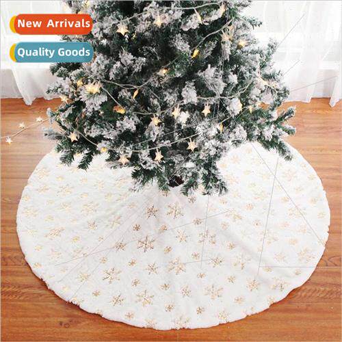 Whe Tree Skirt 90 122cm Plush Beaded Embroidered Christmas T