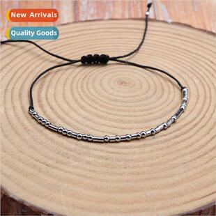 Europe morse code s925 sterling silver bracelet I love you c