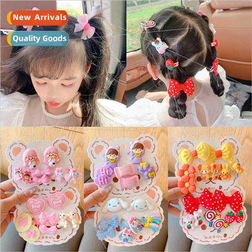 Children hair tie leather bdoes not hurt hair 2022 new bow g