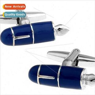 buttons fountain pen Resale three brass shape colo cufflinks