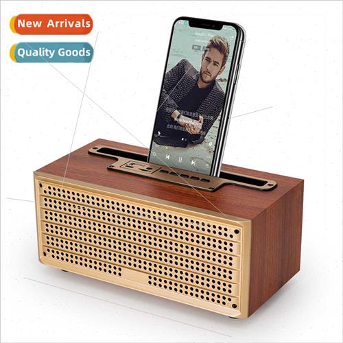 Retro wooden wireless bluetooth speaker XM-5C plug card smal