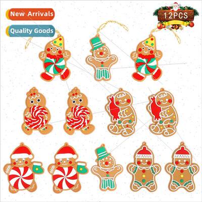 2023 new Christmas hanging gingerbread man hanging decoratio
