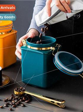 Coffee canister sealed canister one-way exhaust valve coffee