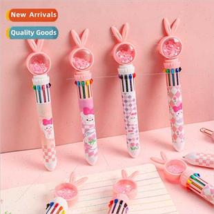 pen ballpoint cartoon sequins stud Creative rabb 10color