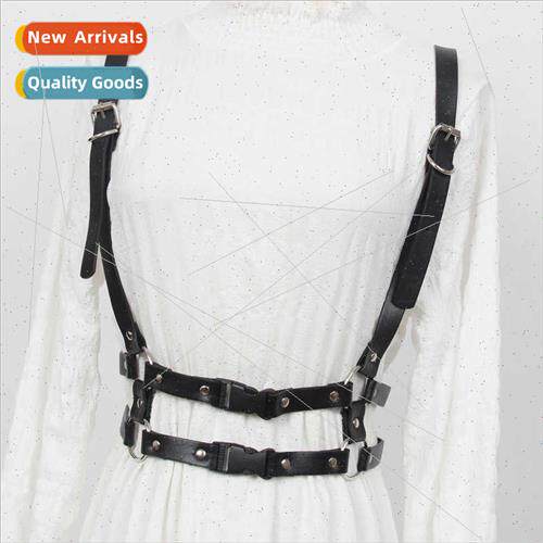 Punk Functional Back Belt Women Decoration Su Skirt Dress Ou