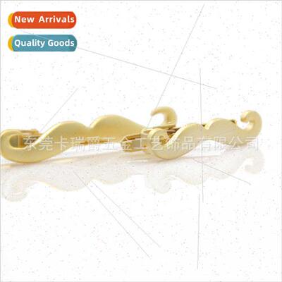 Fun Gold Mustache Shape Tie Clip Business French Shirt Tie C