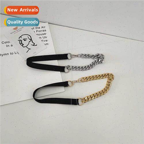 Fashion chain thin belt female elastic elastic narrow belt v