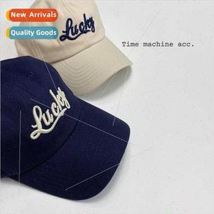 duck tongue cap cky Korean letters female summer embroidery