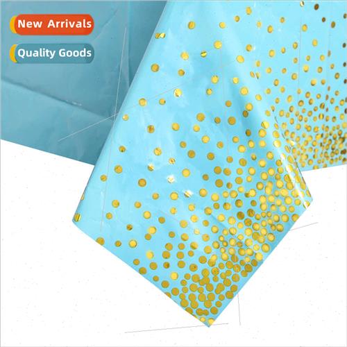 2023 New Birthday Tablecloth Colorful Pentagram Dots Birthda