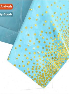 2023 New Birthday Tablecloth Colorful Pentagram Dots Birthda