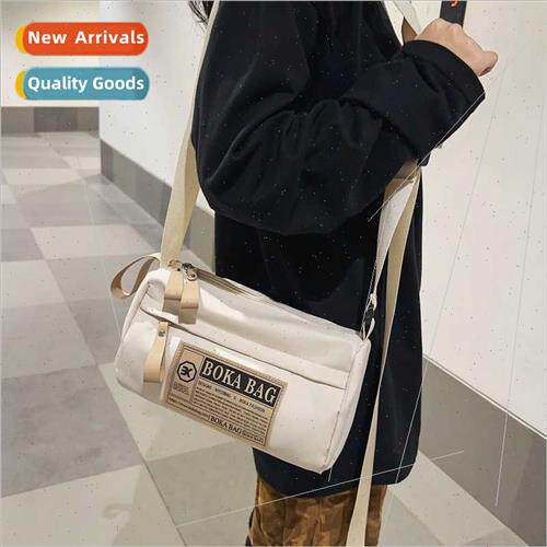 new men tide cool letters shoulder crossbody bag ladies Kore
