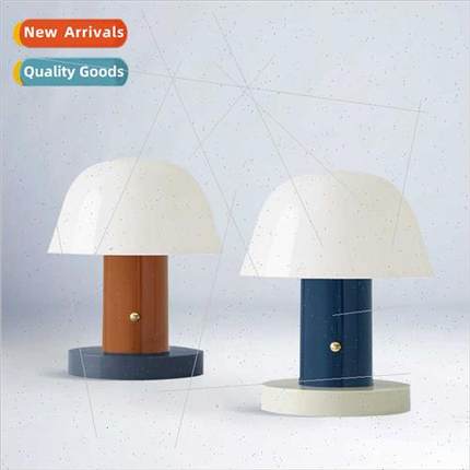 Scandinavian mushroom vintage table lamp children room decor