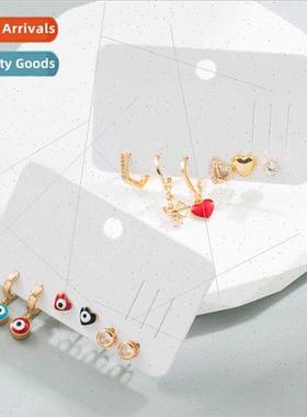 Europe fashion devil eye love earrings set personalized seni