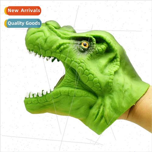 TPR Plastic Jurassic Green Tyrannosaurus Rex Dinosaur HPuppe