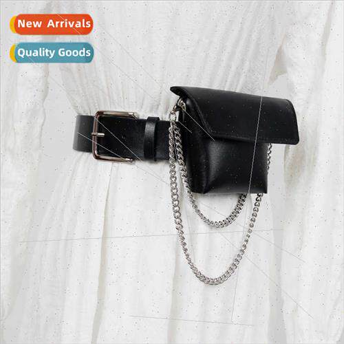 new dark wind punk retro chain coin belt bag versatile dual-