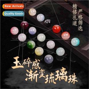 crushed feeling diy pcs ancient beads jade glaze gradient