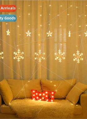 New LED color lights eight function snowflake curtain lights