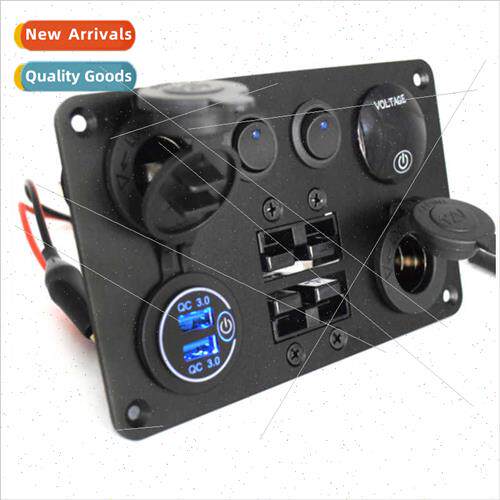 Car Panel Swch Combination 2 Posion Anderson Socket QC3.0 Fa