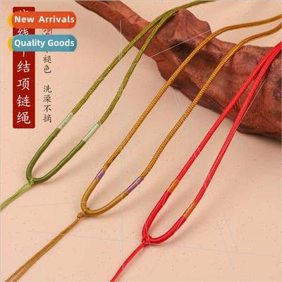 Winding wire flat knot necklace rope pendant lanyard necklac