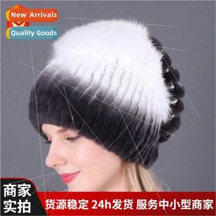 rabb hair hat Female fur otter ladies hai winter