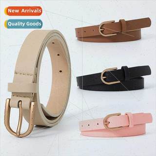 Europe new simple pin buckle fashion solid color women belt