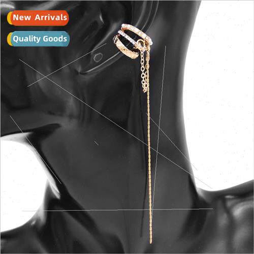 New multi-layer diamond pearls whout ear holes ear clips fas