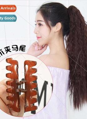 Wig Ponytail Realistic Grip Clip Cornrows Fluffy Fake Ponyta
