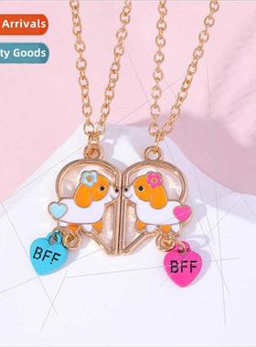 Europe new love necklace children simple love cartoon charac