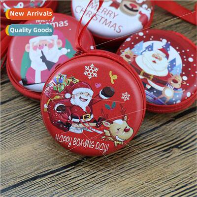 Creative Santa Claus tinplate change coin coin purse Christm