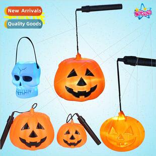 props Halloween children pumpkin lanter lights