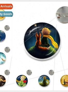 New ttle Prince Pin Glass Dome Cabochon Prince Fox Lapel Pin