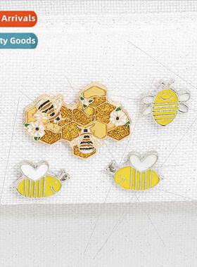 Korean  cartoon alloy new brooch cute bee hive flash cute oi