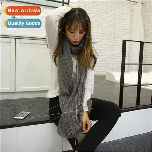 Winter new Korean  couple neck knted warm wool shawl mohair