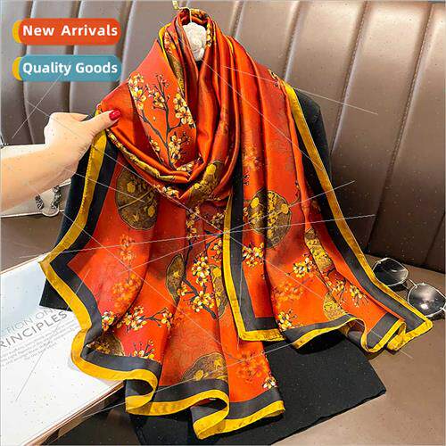 Chinese fashion summer sunscreen beach towel female silk sca