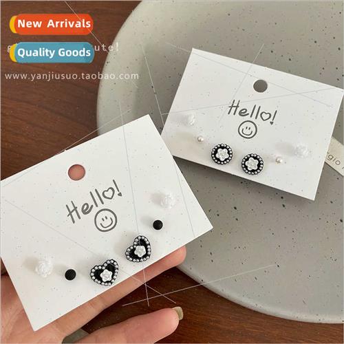 Flower Love Earrings Women Set che Fashion Hundred Earrings