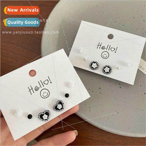 Flower Love Earrings Women Set che Fashion Hundred Earrings