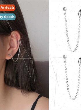Multi-layer line earrings women Korea simple onepcs chain ea
