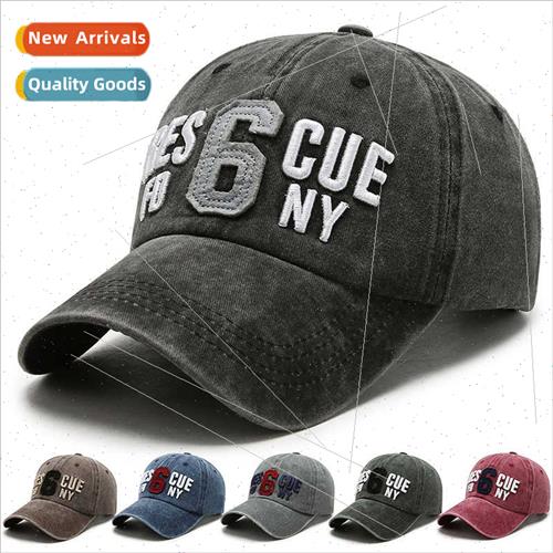 Washed do old baseball cap men spring new hat fashion embroi