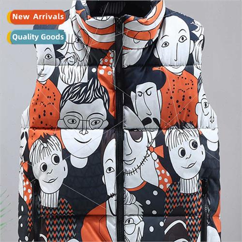 Couple  cotton vest men fall winter outside Korean  nd fashi